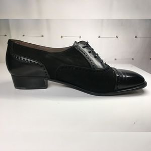 Lorenzo Banfi women's black Oxford Shoes